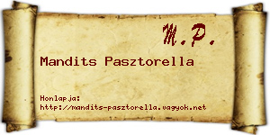 Mandits Pasztorella névjegykártya
